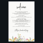 Wildflowers Wedding Welcome bag letter Flyer<br><div class="desc">Elegant and modern Welcome letter for your guests.</div>