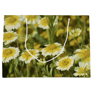 Wildflowers Yellow and White Sunflowers Large Gift Bag