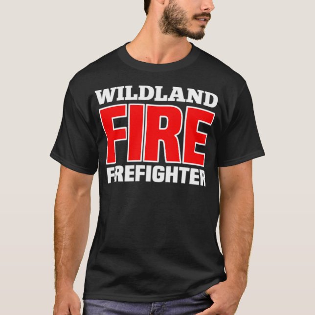 Wildland Fire Rescue Department Firefighters T-Shirt (Front)