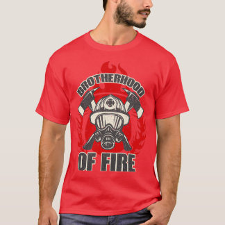 Wildland Firefighter Brotherhoold Retro  (2)  T-Shirt