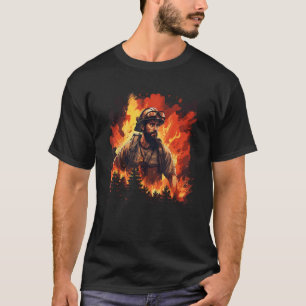 Wildland Firefighter Tshirt Men Forest Fire
