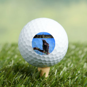 Wildlife (3-Pack) Raven Bird Personalised Golf Balls
