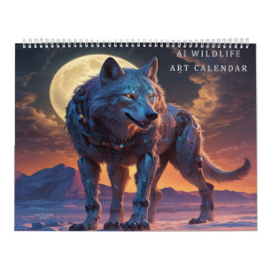Wildlife AI Digital Art Calendar
