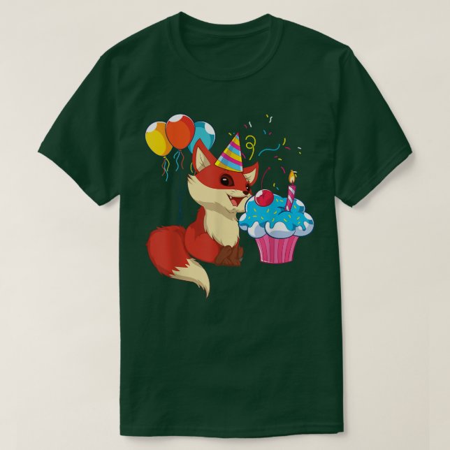 Wildlife Animal Lover Birthday Party Forest Animal T-Shirt (Design Front)