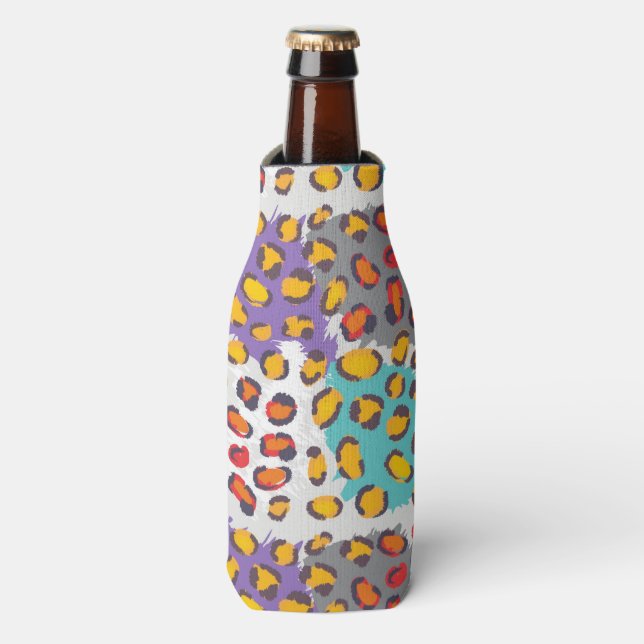 Wildlife animal pattern bottle cooler (Bottle Front)