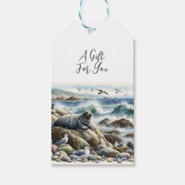 Wildlife Animal Seal Coastal Gift Tags (Front)