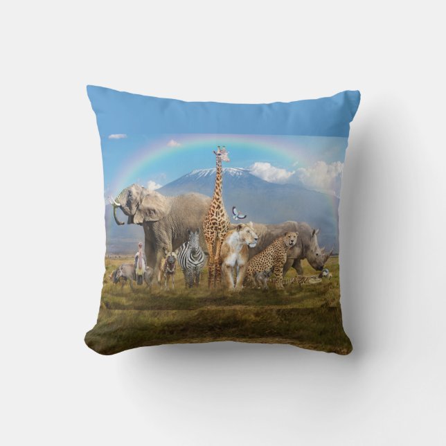 Wildlife Animals Cushion (Front)