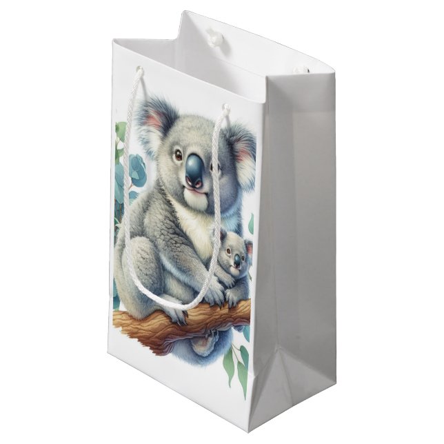 Wildlife Animals Koala Small Gift Bag (Front Angled)