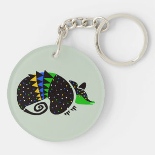 Wildlife - ARMADILLO - Nature -Endangered animal Key Ring