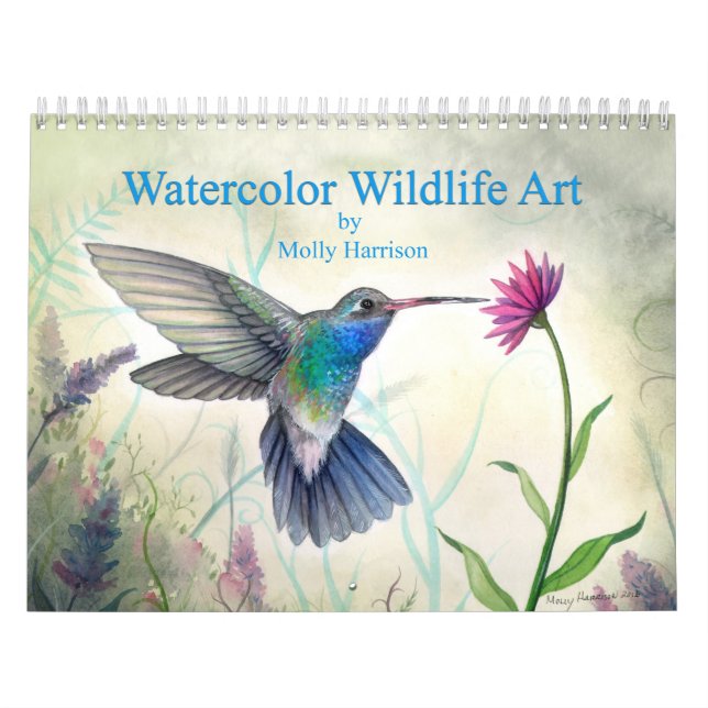 Wildlife Art Calendar by Artist Molly Harrison (Cover)