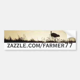 Wildlife Artwork Great Egret Wetland Animal Bird Bumper Sticker