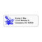 Wildlife Blue Bull Moose Wht Return address Labels