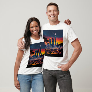 Wildlife City Skyline Sunset T-Shirts