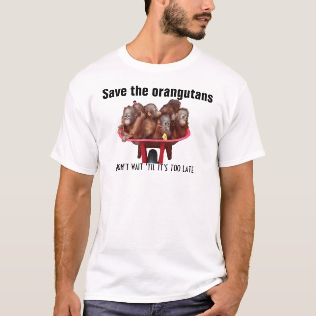 Wildlife Conservation Orangutans T-Shirt (Front)