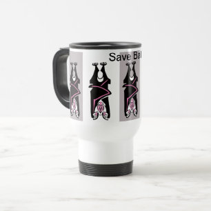 Wildlife - Cool Save BATS - Endangered animal gra Travel Mug
