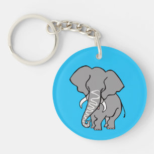 Wildlife - Cute ELEPHANT - African animal - Key Ring