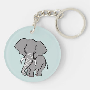 Wildlife -Cute ELEPHANT-Endangered animal - Africa Key Ring