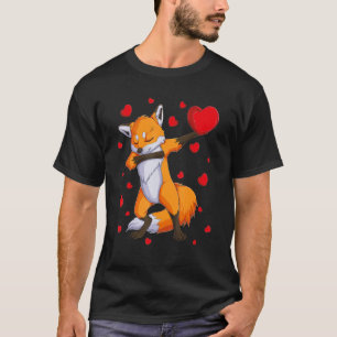 Wildlife Dab Animals Dabbing Fox Valentine's Day k T-Shirt