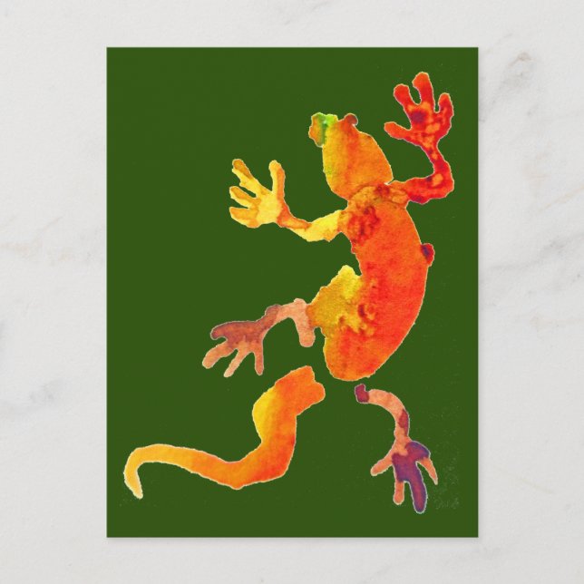 Wildlife eco gecko lizard reptile postcard (Front)