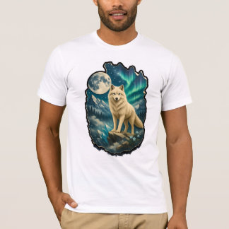 Wildlife Fantasy Design With Wolf T Shirt