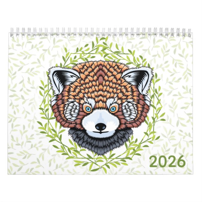 Wildlife Floral Botanical Watercolor 2026 Calendar (Cover)