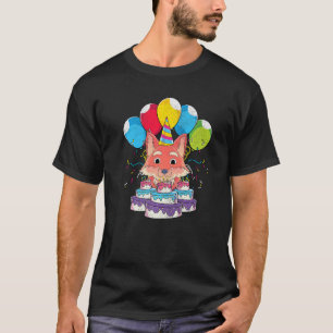 Wildlife Forest Animal  Kids Birthday Party Cute F T-Shirt