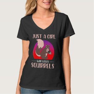Wildlife Forest Animal Women Just A Girl Who Loves T-Shirt