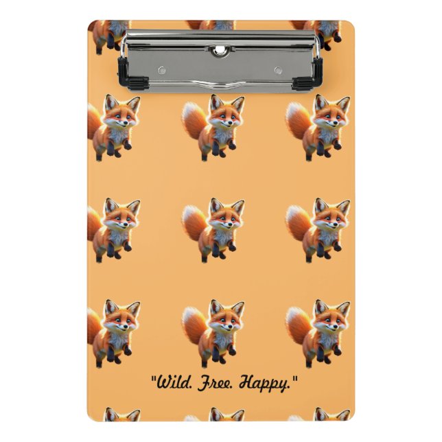 "Wildlife Fox Wonder" Mini Clipboard (Front)