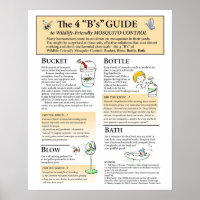 Wildlife Friendly Mosquito Solutions Poster
