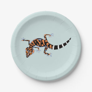 Wildlife-  GECKO - Endangered species- Party Paper Plate