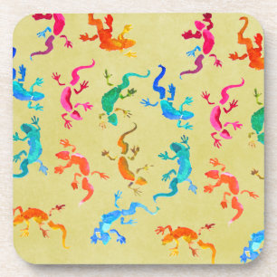 Wildlife gecko reptile eco nature coaster