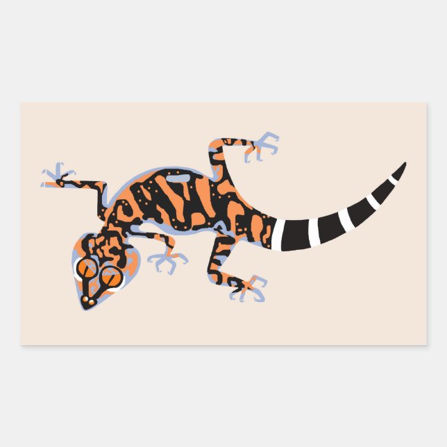 Wildlife - Graphic GECKO - Conservation - Rectangular Sticker (Front)