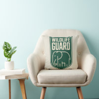 "Wildlife Guard" Minimalist Elephant Shield Emblem