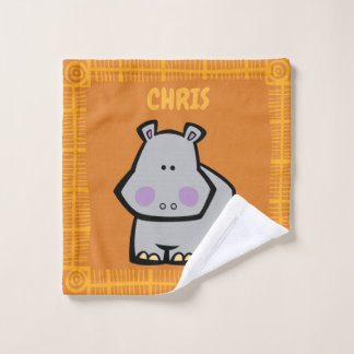 Wildlife Hippo Bath Towel Set