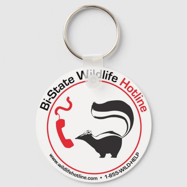 Wildlife Hotline Keychain (Front)