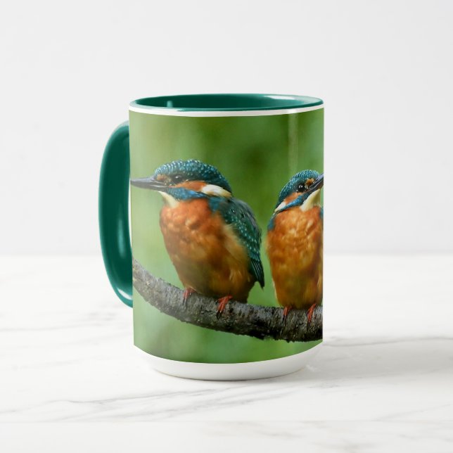 Wildlife Kingfisher Photo Mug (Front Left)