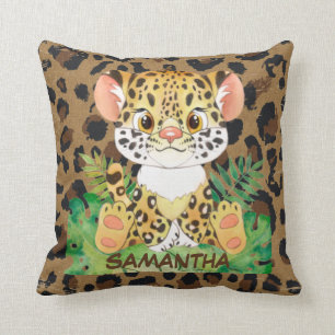 Wildlife  leopard Baby  Cushion