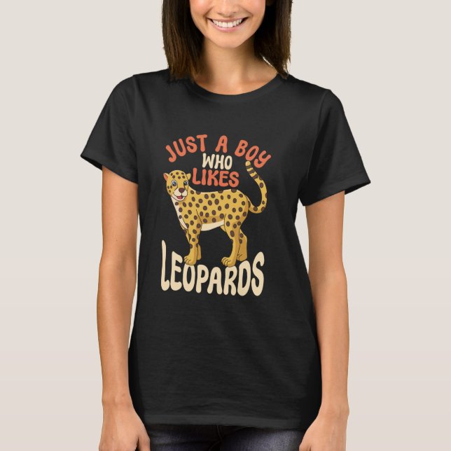Wildlife Leopard Kids T-Shirt (Front)