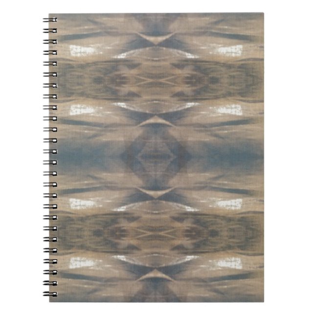 Wildlife Leopard Wild Animal Pattern Brown Black Spiral Notebook (Front)