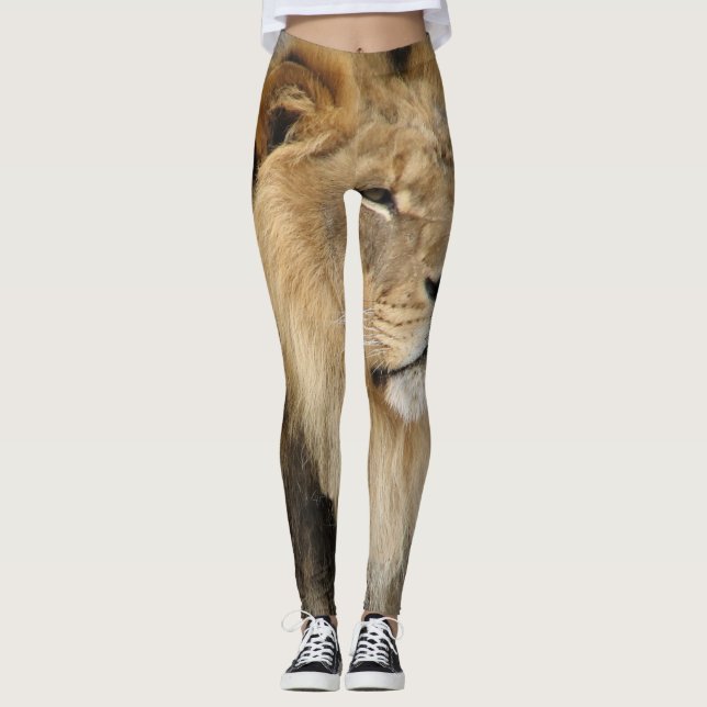 Wildlife Lion Lover Leggings (Front)