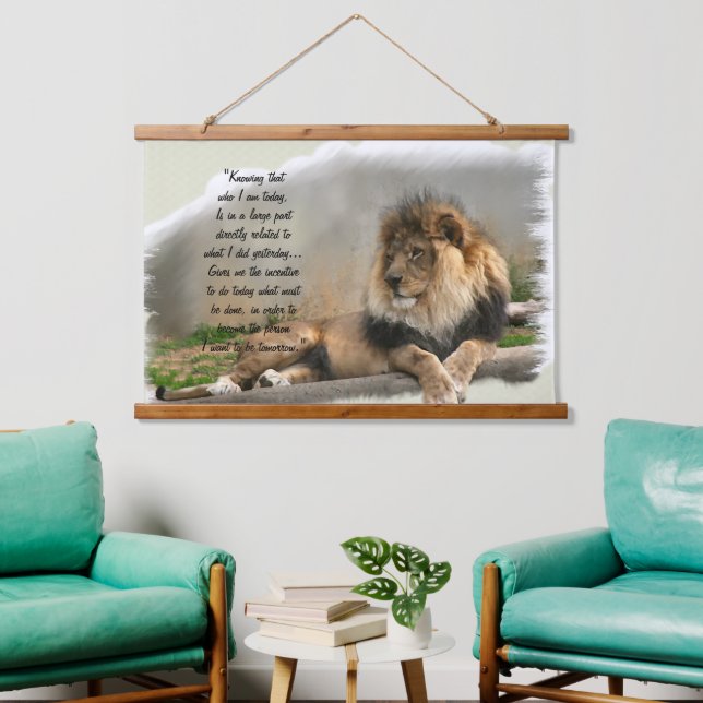 Wildlife Lovers The Lion Hanging Tapestry (Living Room)