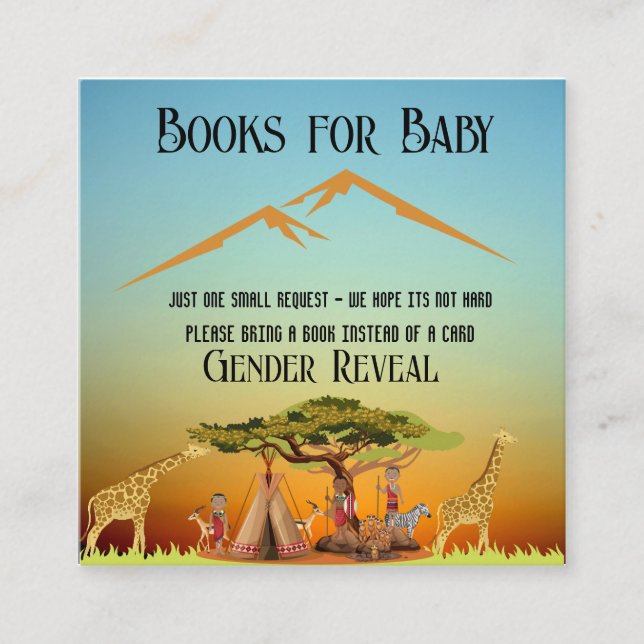 Wildlife Mountain Enclosure Card (Front)