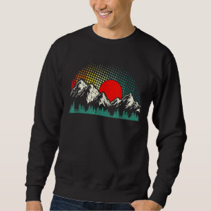 Wildlife Mountains Sunset Outdoor Camping Hiking Sweatshirt