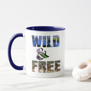 Wildlife nature design in memory of cecil the lion mug