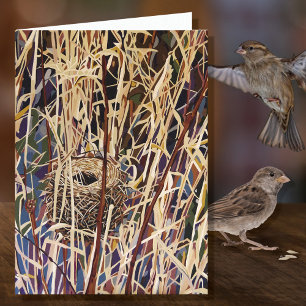 Wildlife Nest Blank Card