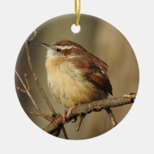 Wildlife ornament,  ceramic tree decoration