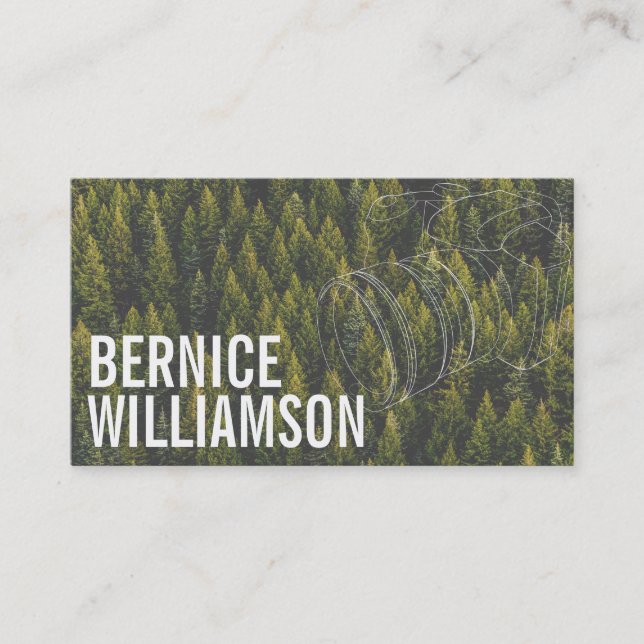 Wildlife Photographer | Forrest Business Card (Front)