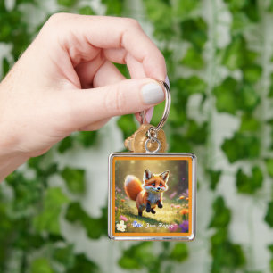 "Wildlife Play Scene" Key Ring
