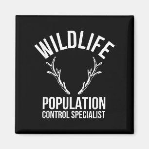 Wildlife Population Control Specialist Deer Huntin Magnet