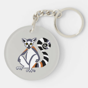 Wildlife -Ring-tailed LEMUR - Endangered animal - Key Ring